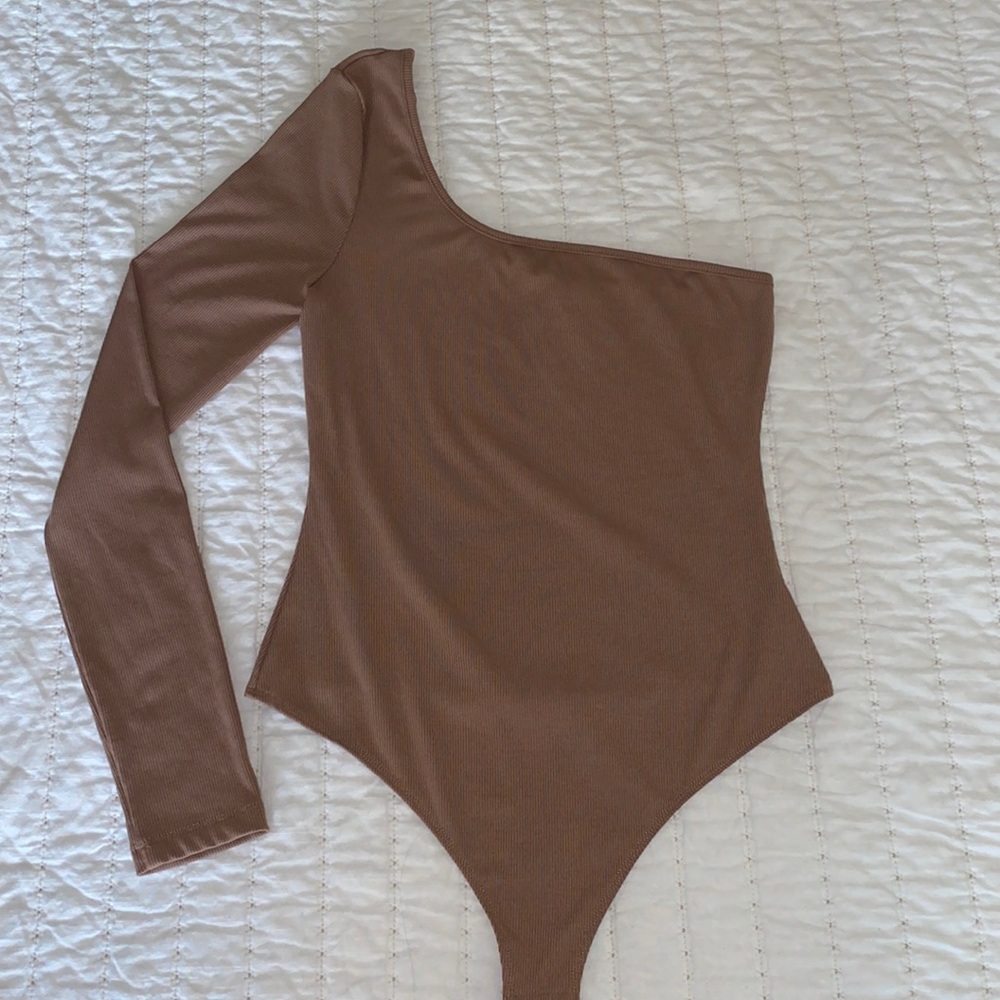 Lelis Collection One Shoulder Ribbed Bodysuit